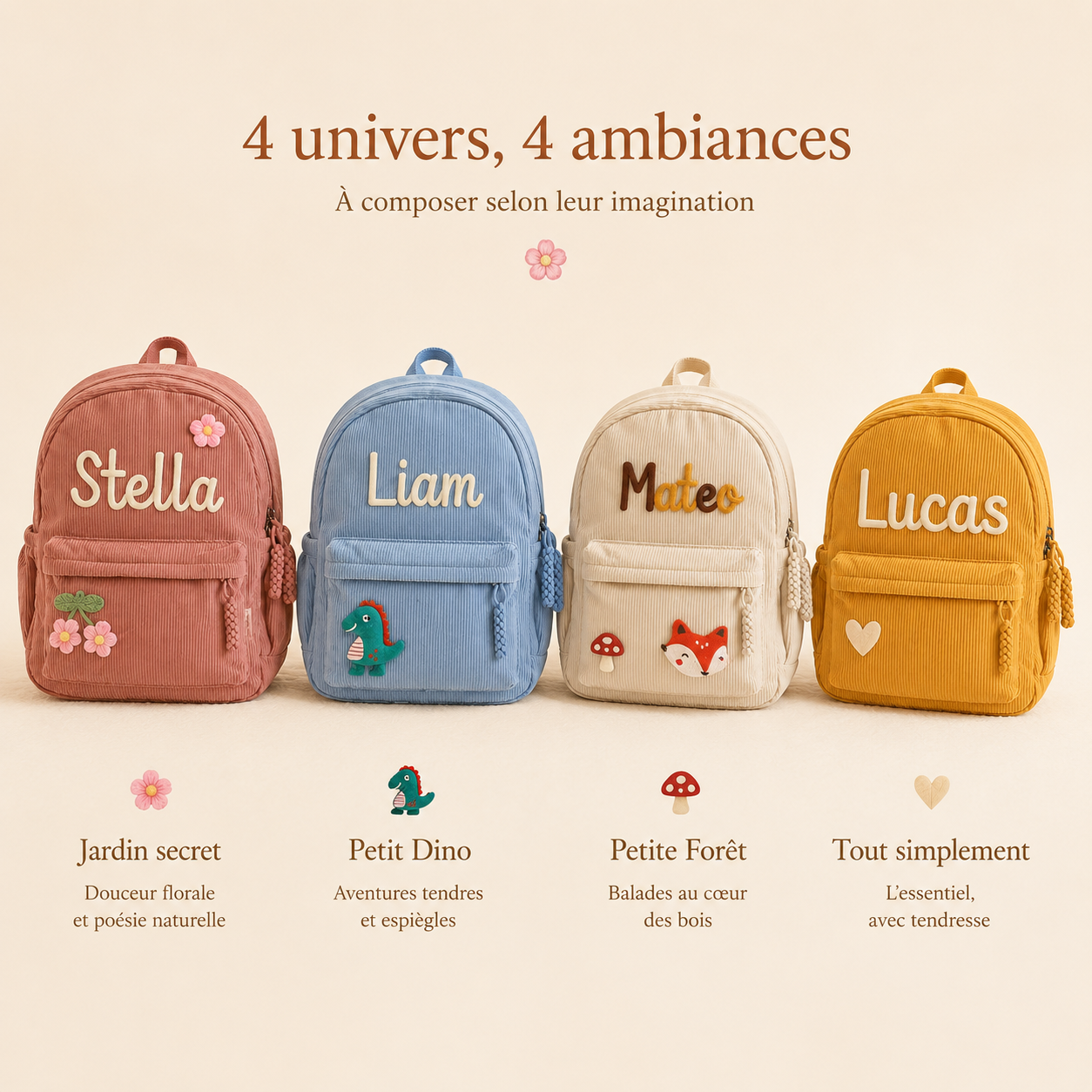 Sac à dos enfant personnalisé Pikoé™